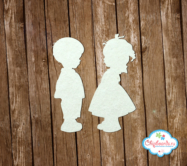 Чипборд Chipboards "Брат и сестричка"