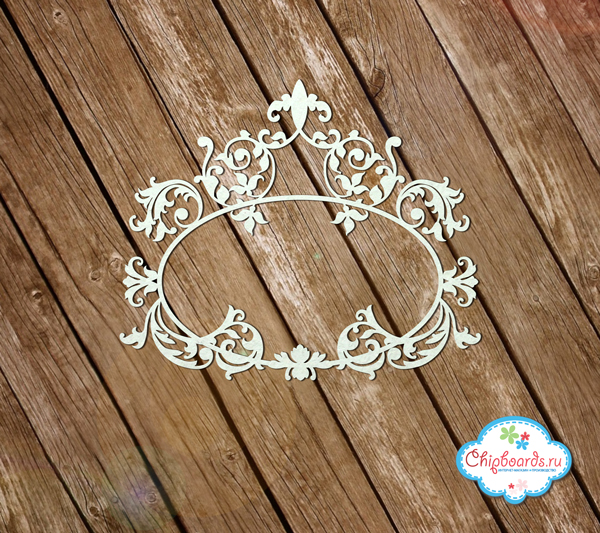 Чипборд Chipboards "Ажурная растительная рамка "