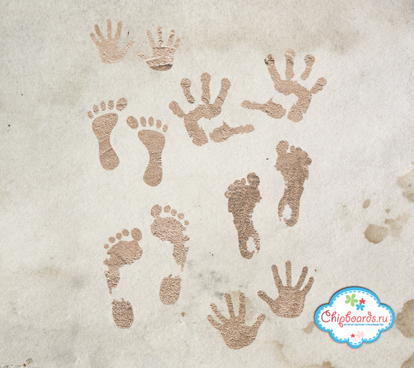 Трафарет Chipboards "Следы"