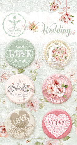 Набор фишек BeeShabby "Wedding"