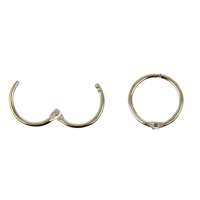 Кольцо для альбомов 22 мм, цвет серебряный