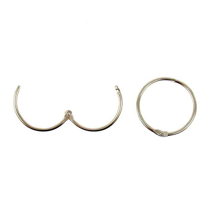 Кольцо для альбомов 50 мм Цвет серебряный