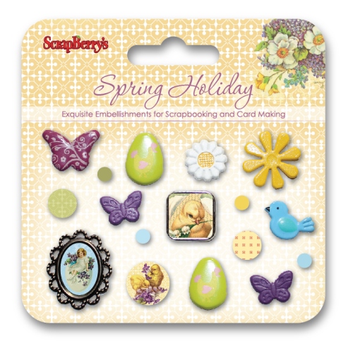 Набор брадс Scrapberrys "Весенний праздник"