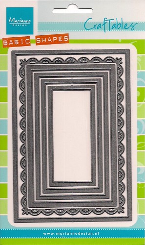 Ножи для вырубки Marianne Designs "Основной - прямоугольник" 6 шт"