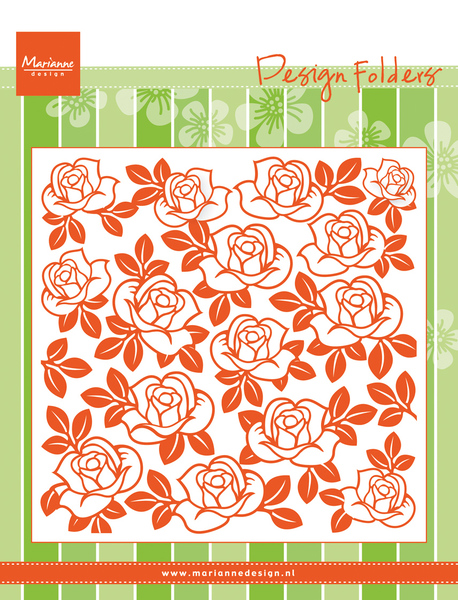 Папка для тиснения Marianne Designs "Розы"