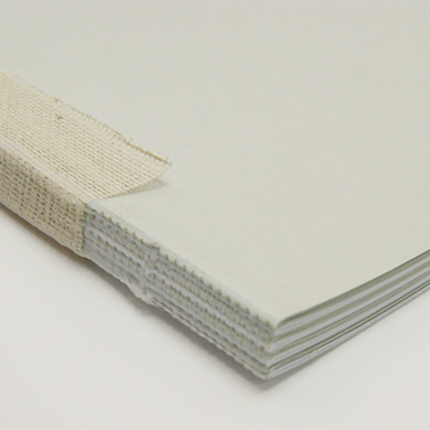 Блок внутренний для блокнота А5, 160 г/м2, цвет серый/белый