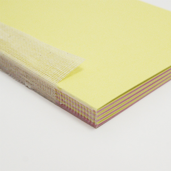 Блок внутренний для блокнота А5, 160 г/м2, цвет розовый/жёлтый