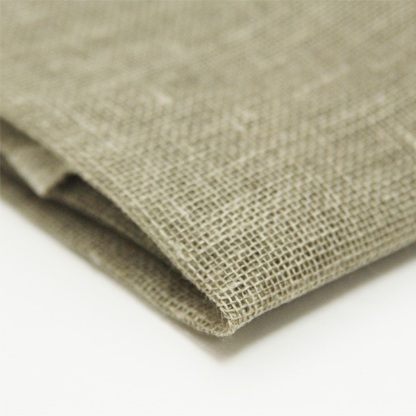 Отрез ткани 100 % лён, 47 х 50 см, СЕТКА, цвет натуральный