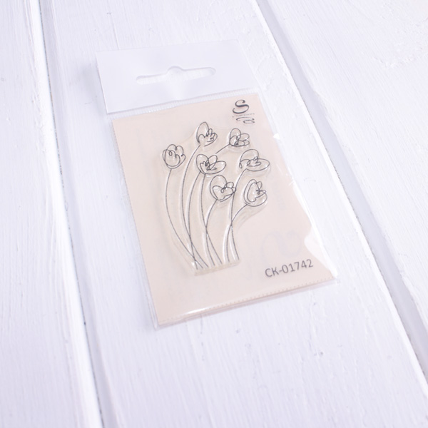 Штамп Stylish Stamps "Тюльпаны контурные 1 маленькие"