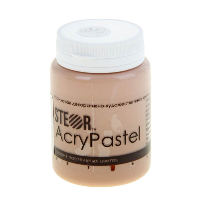 Акриловая краска STEOR AcryPastel, цвет Коричневый пастельный