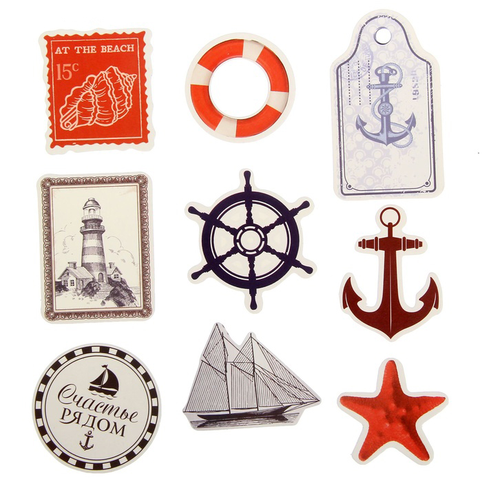 Набор картонной вырубки Артузор "Морской"
