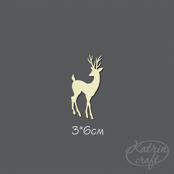 Чипборд "Лань маленькая"