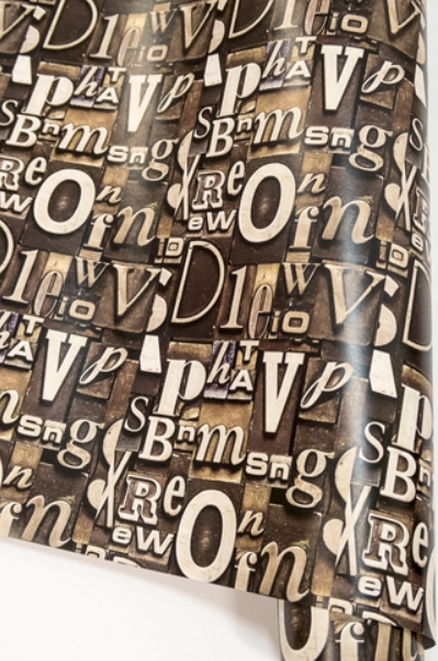 Бумага в рулоне 100 х 70 см "Буквы"