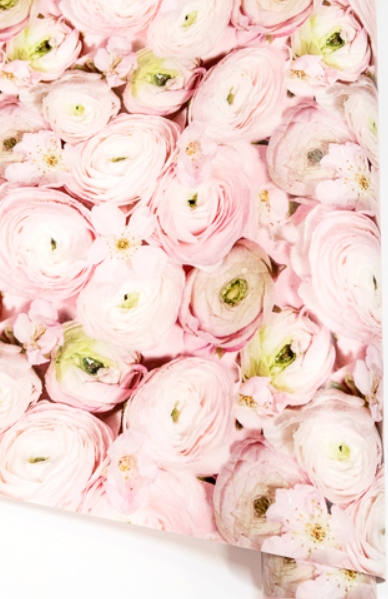 Бумага в рулоне 100 х 70 см "Ранункулюсы"