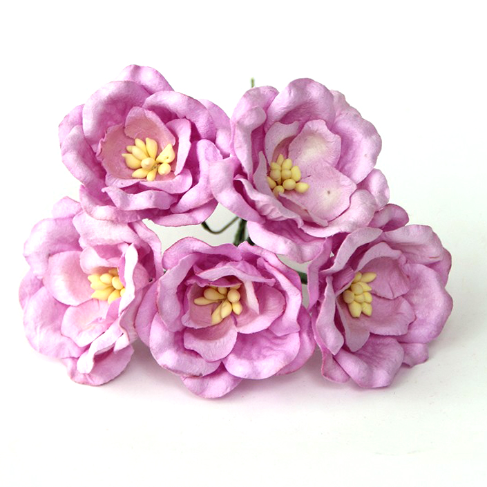 Букет магнолий 3,5 см Цвет сиреневый