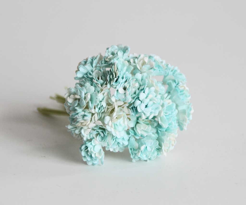 Букет гипсофил, цвет бирюзовый