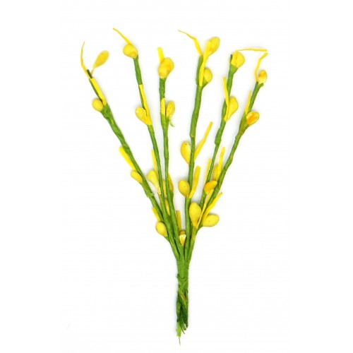 Декоративный букетик Рукоделие"Весенний", веточки с жёлтыми почками