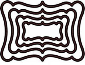 Ножи для вырубки Scrapberrys "Рамочки фигурные 819"