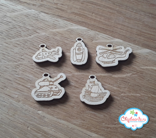 Деревянные украшения Chipboards "Серия"Фишки". Юный капитан"