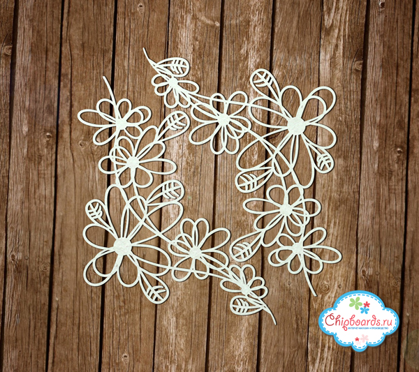 Чипборд Chipboards "Углы. Ромашки"
