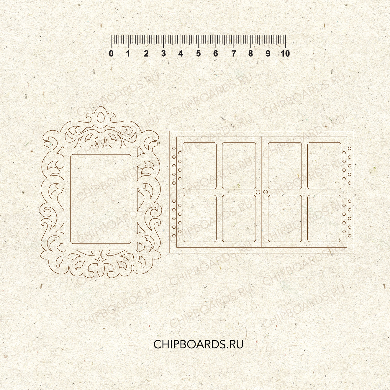 Чипборд Chipboards "Окно-рама"