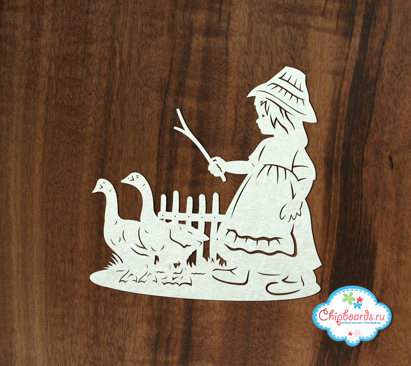 Чипборд Chipboards "Один белый, другой серый ..."