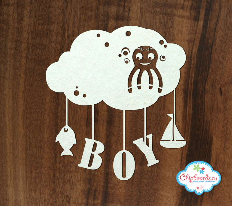 Чипборд Chipboards "Мобиль "BOY"