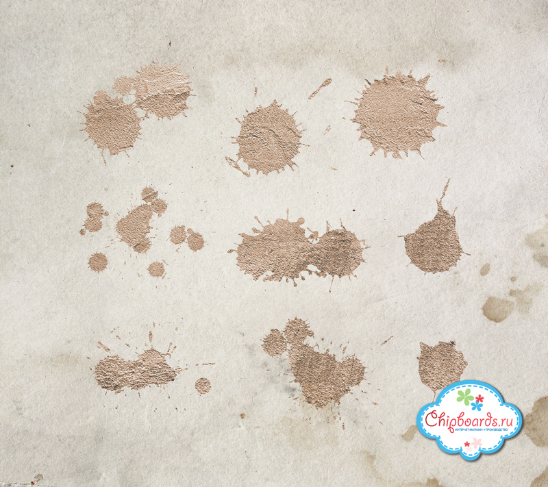 Трафарет Chipboards "Кляксы"