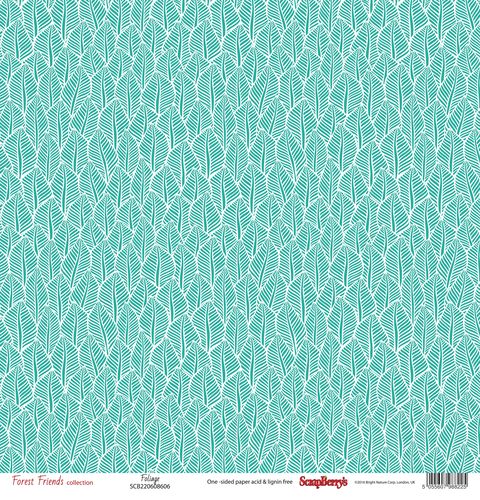 Бумага Scrapberrys "Лес Чудес " В листве (SB638)