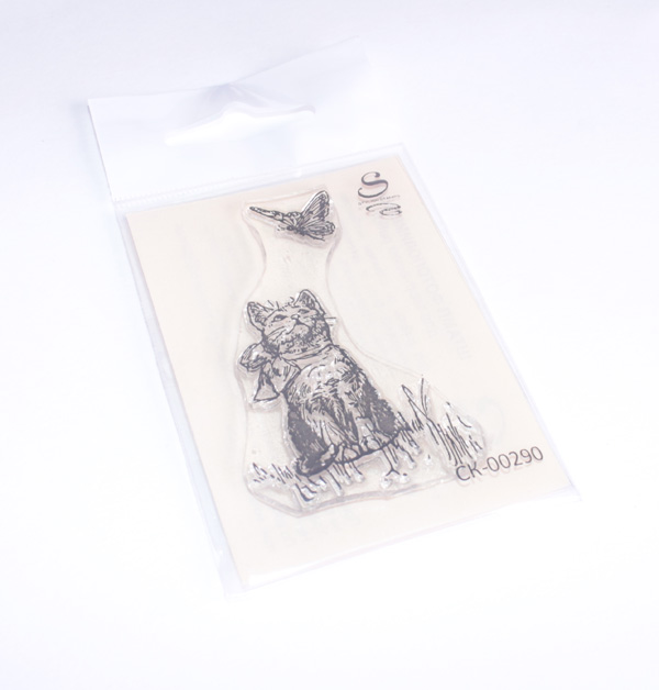 Штамп Stylish Stamps "Котенок с бабочкой"