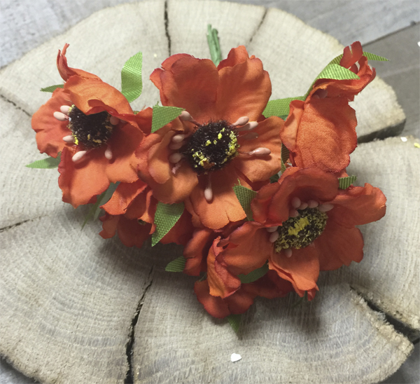 Букет бегоний, цвет оранжевый