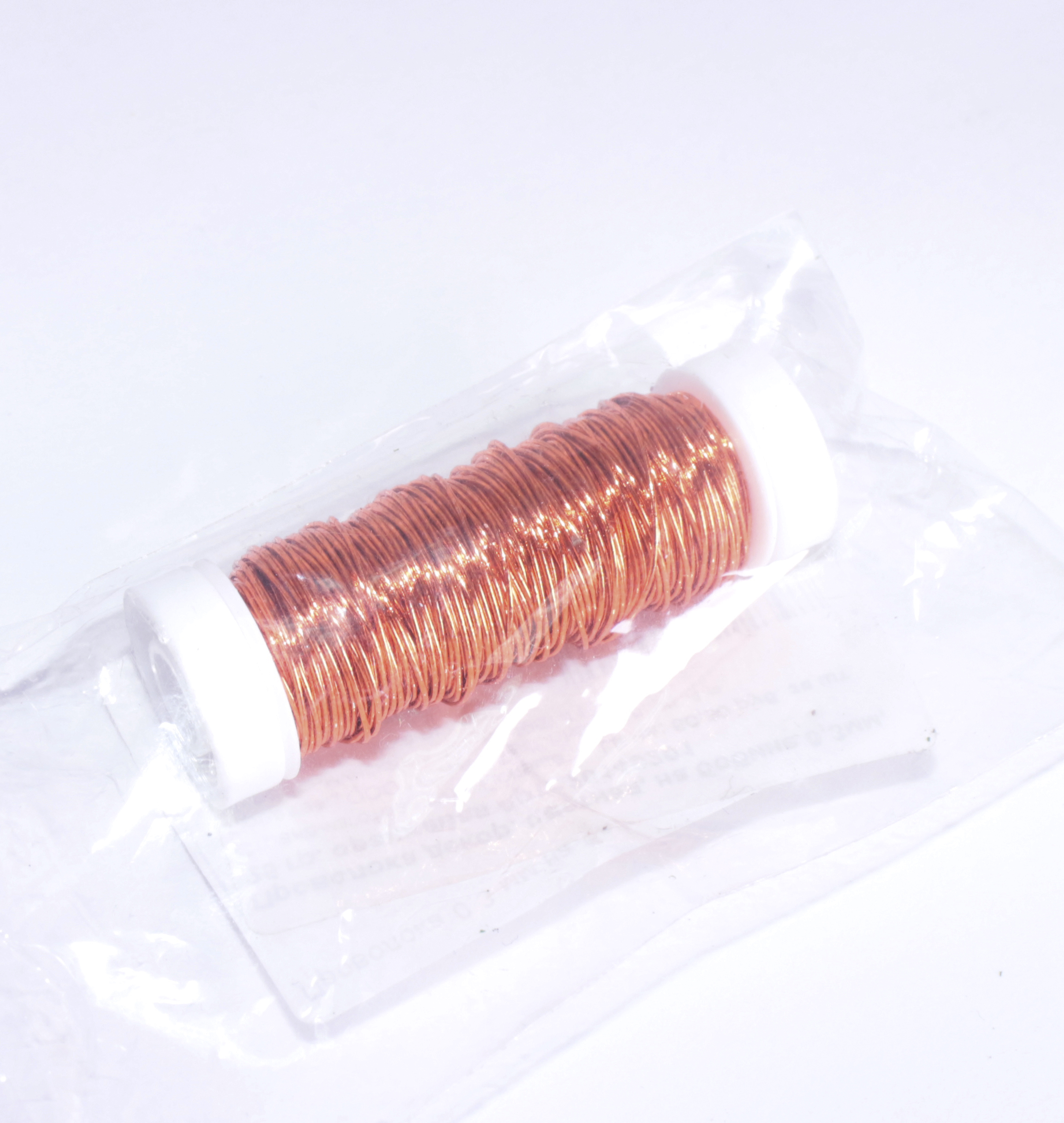 Проволока 0,3 мм на бобинке, цвет медный