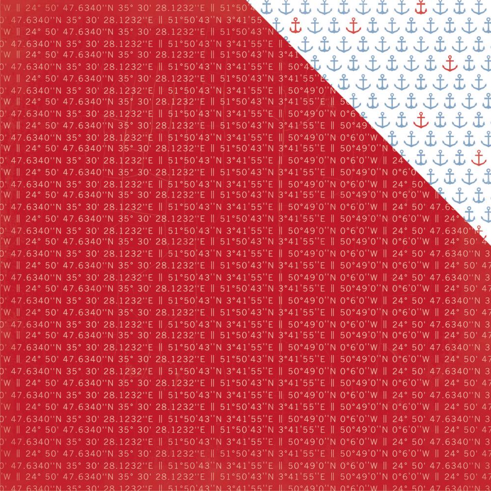 Двусторонняя бумага Kaisercraft "Sail Away" Anchor (Kaiser476)