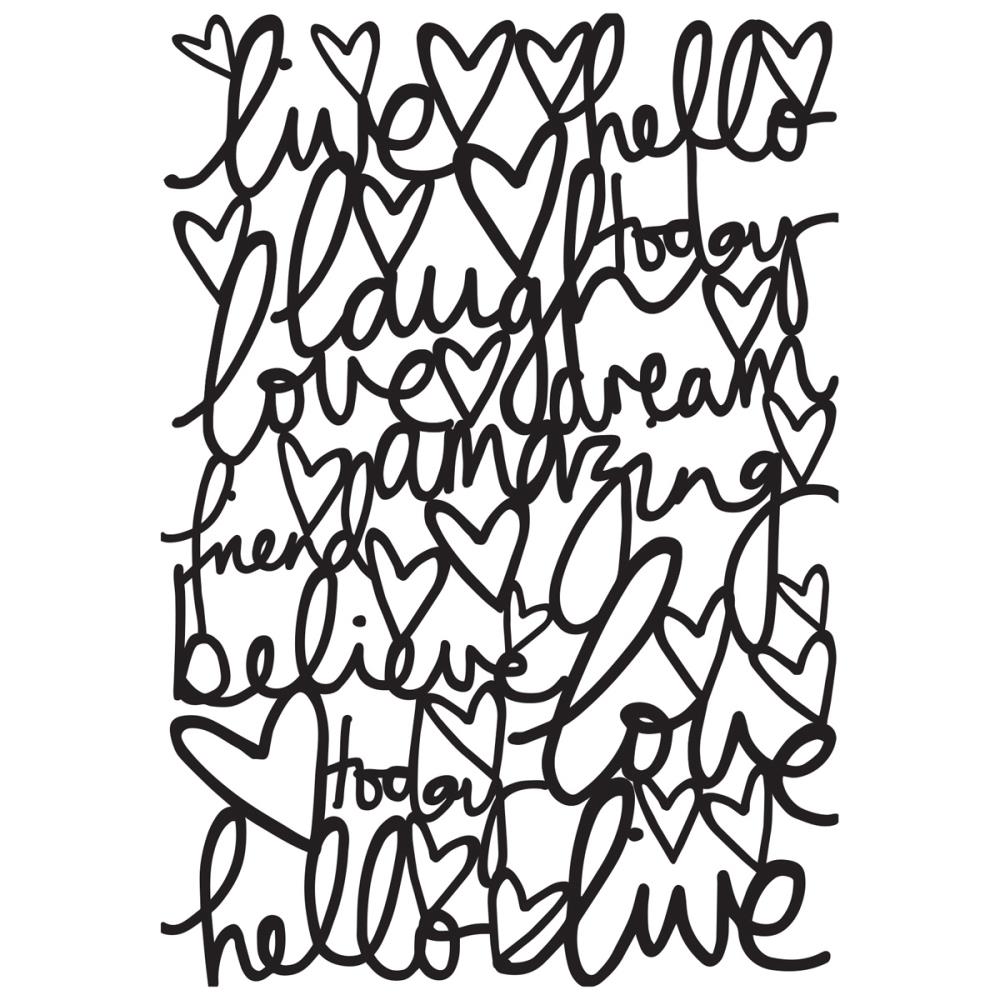 Папка для тиснения Kaisercraft "Надписи от руки"