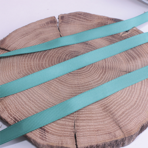 Лента репсовая 12 мм, цвет карибский бирюзовый