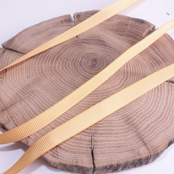 Лента репсовая 12 мм, цвет жёлто-горчичный