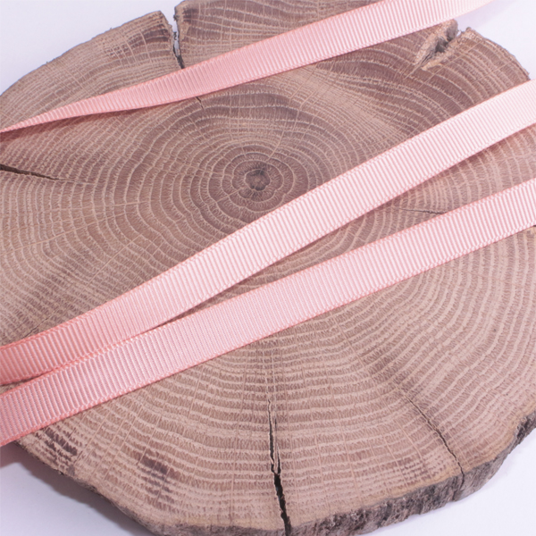 Лента репсовая 12 мм, цвет бледный абрикосовый