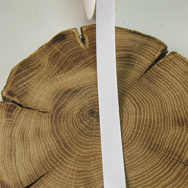 Лента репсовая 1,2 см, цвет белый