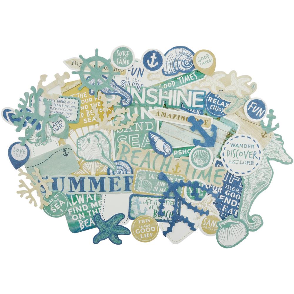 Набор картонной вырубки Kaisercraft "Coastal Escape"