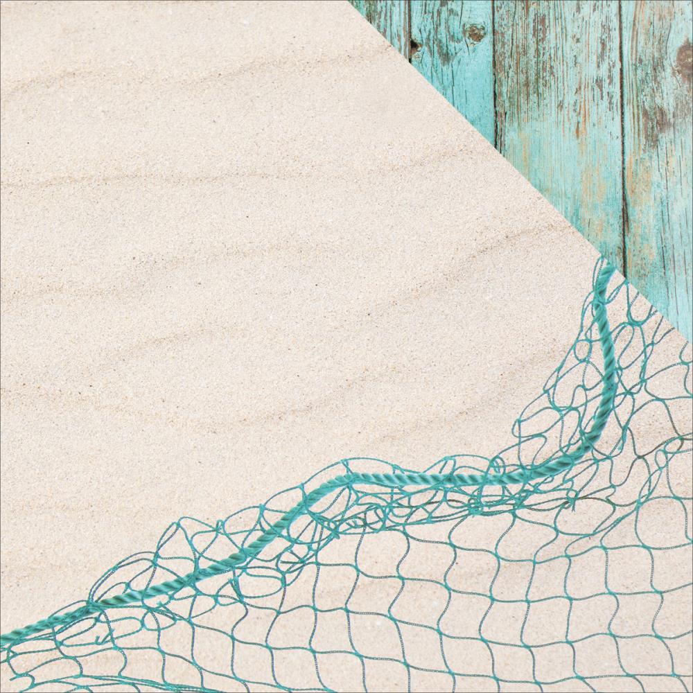 Двусторонняя бумага Kaisercraft "Coastal Escape" Netting (Kaiser478)