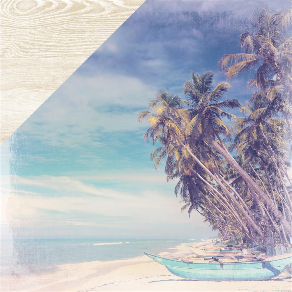 Двусторонняя бумага Kaisercraft "Coastal Escape" Palms (Kaiser480)