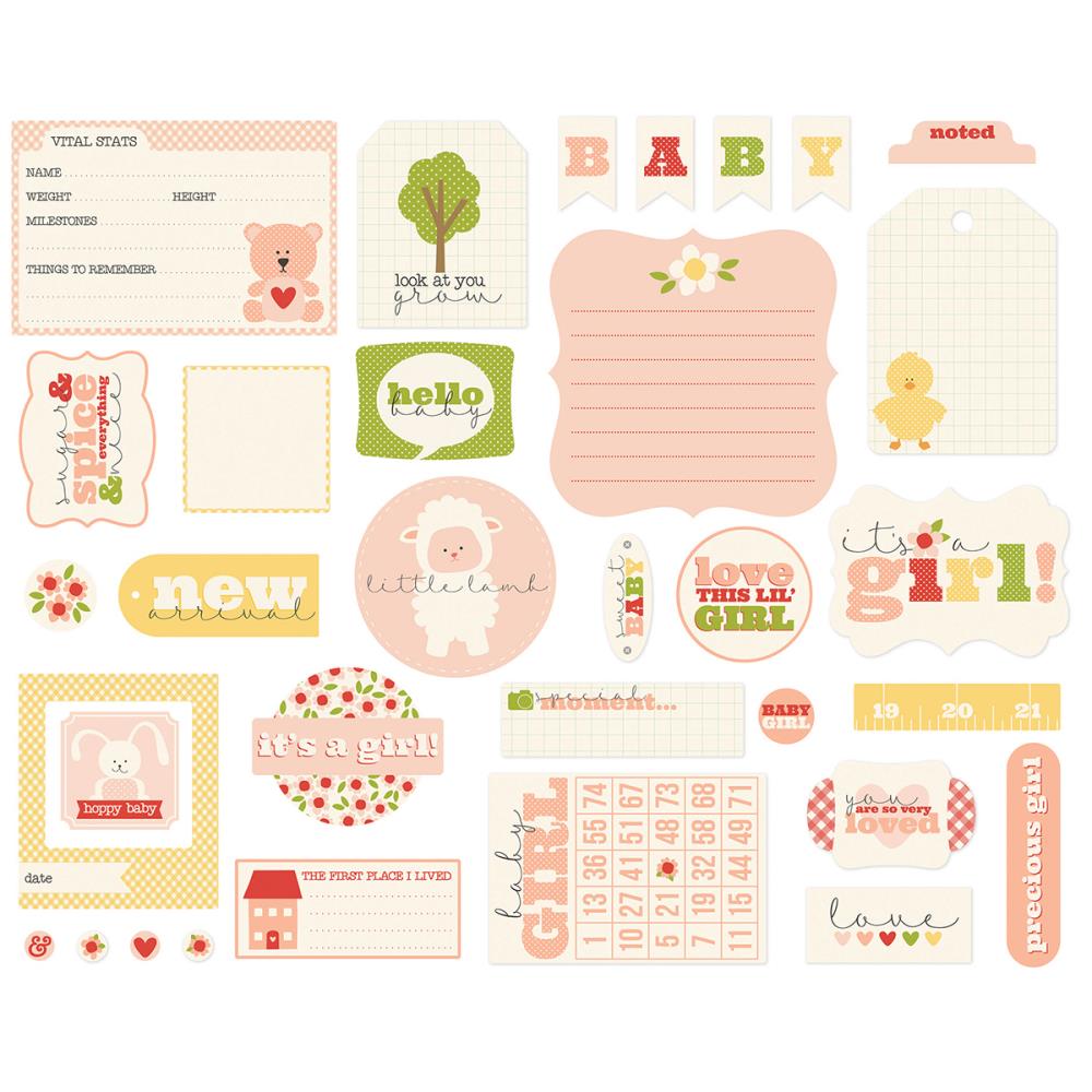 Набор картонной вырубки Carta Bella "It's A Girl"