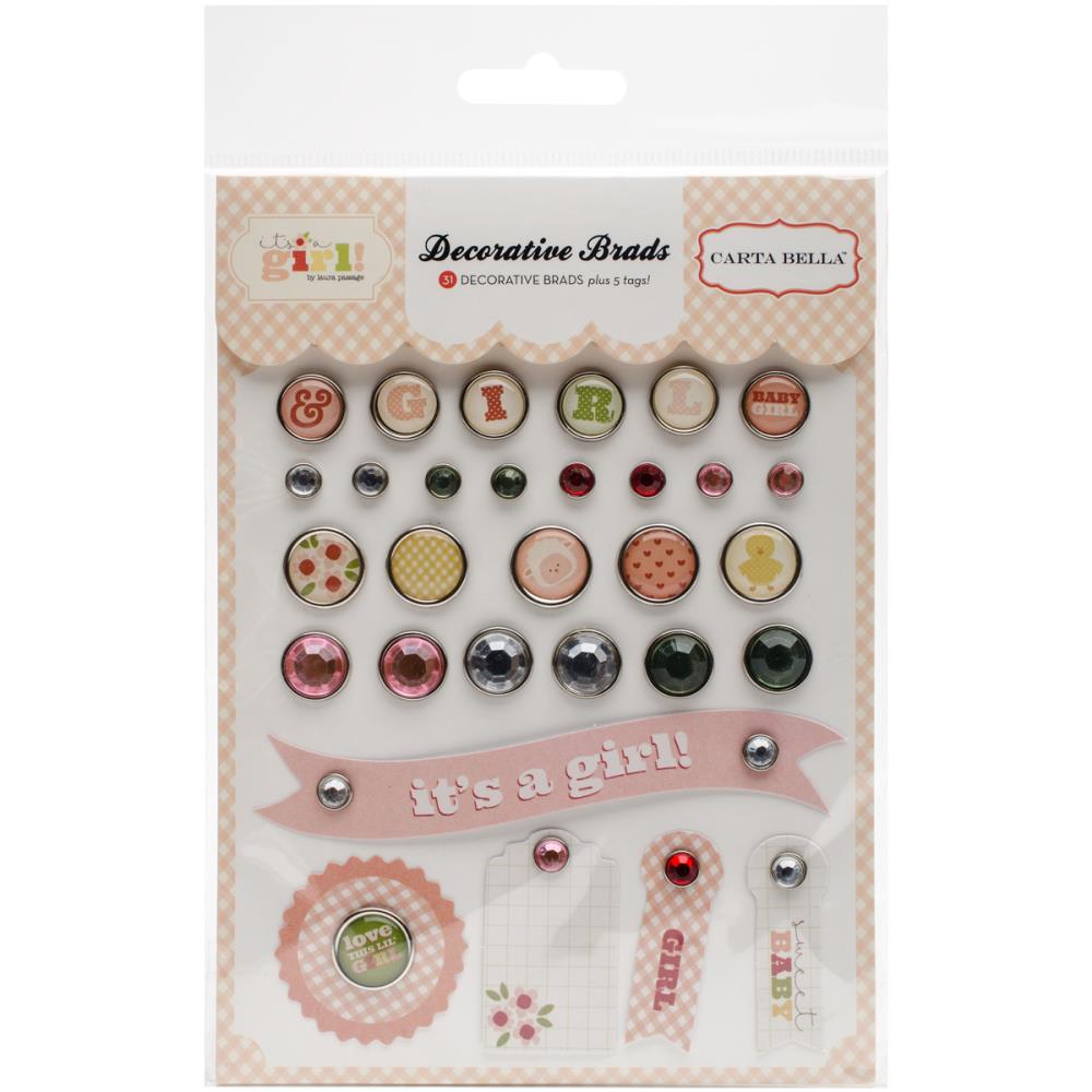 Набор брадс Carta Bella "It's A Girl"