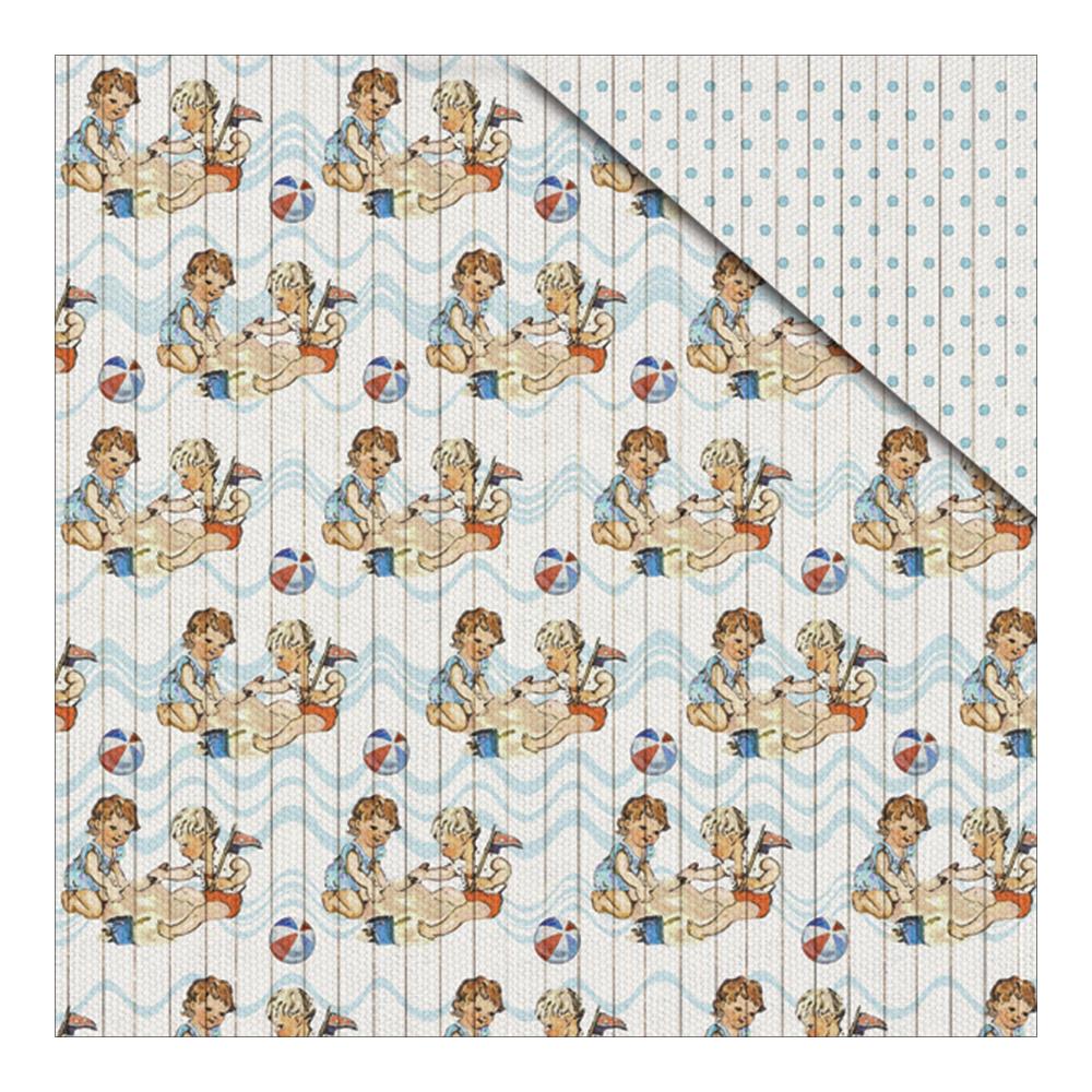 Двусторонняя бумага Fabscraps "Beach fun" (Fab88)