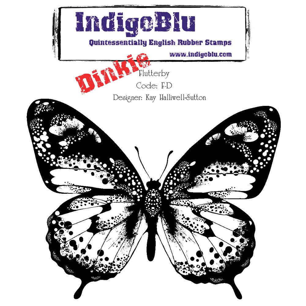 Штамп резиновый IndigoBlu "Бабочка"