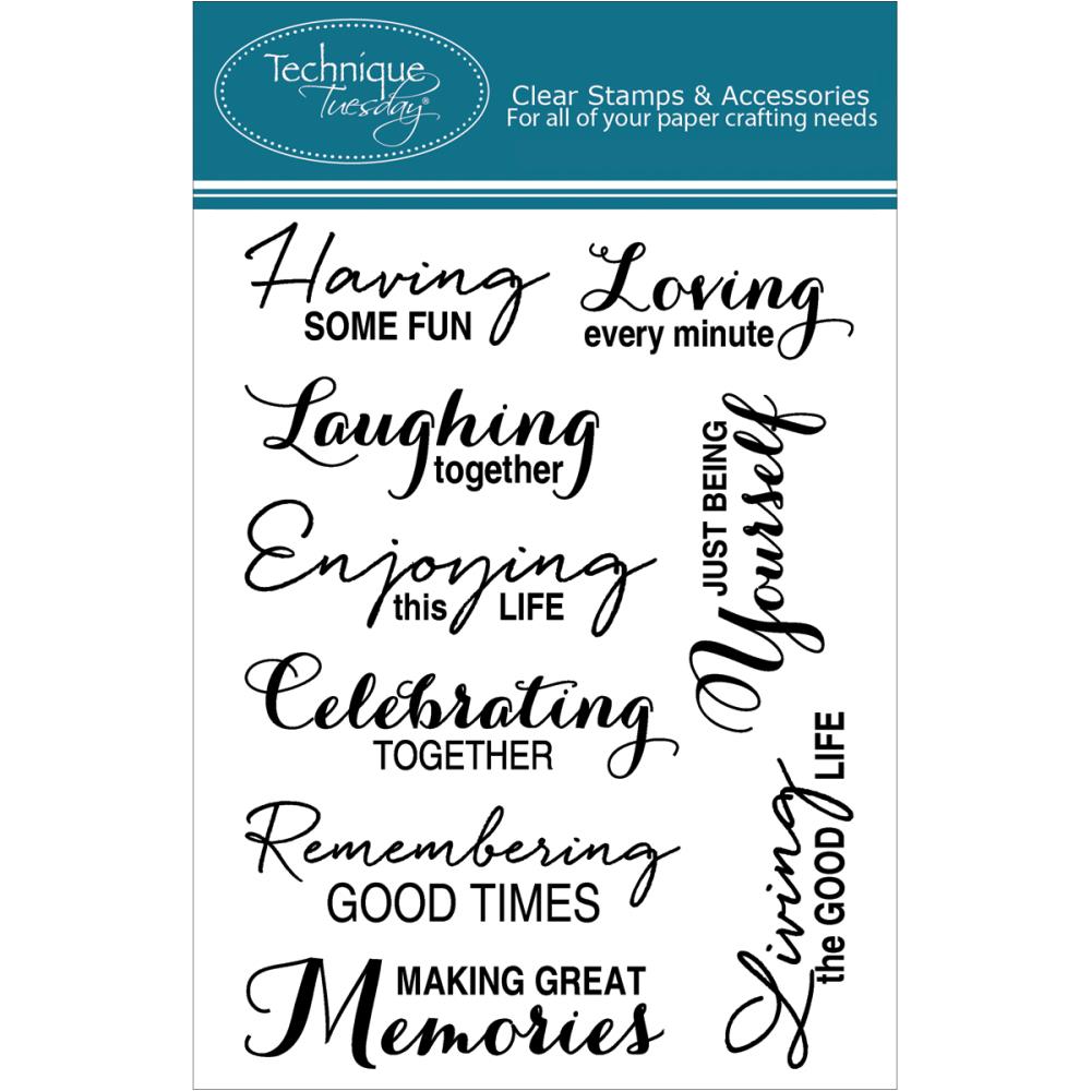 Набор штампов Technique Tuesday "Having some fun"
