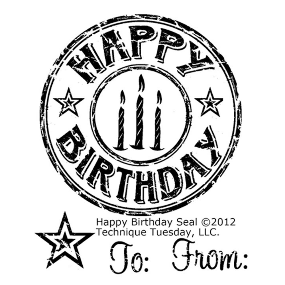 Набор штампов Technique Tuesday "Happy birthday"
