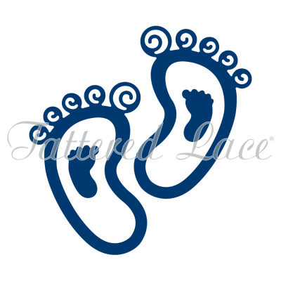 Нож для вырубки Tattered lace "Следочки"