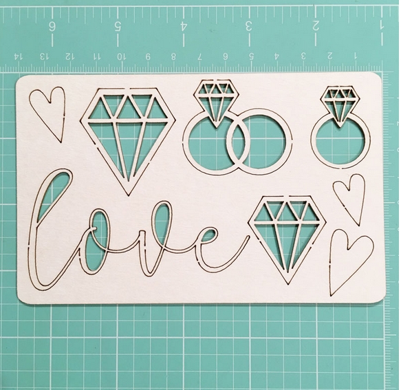 Чипборд MONAdesign "Love"