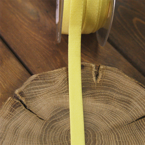 Резинка для блокнотов 10 мм, цвет лимонный жёлтый